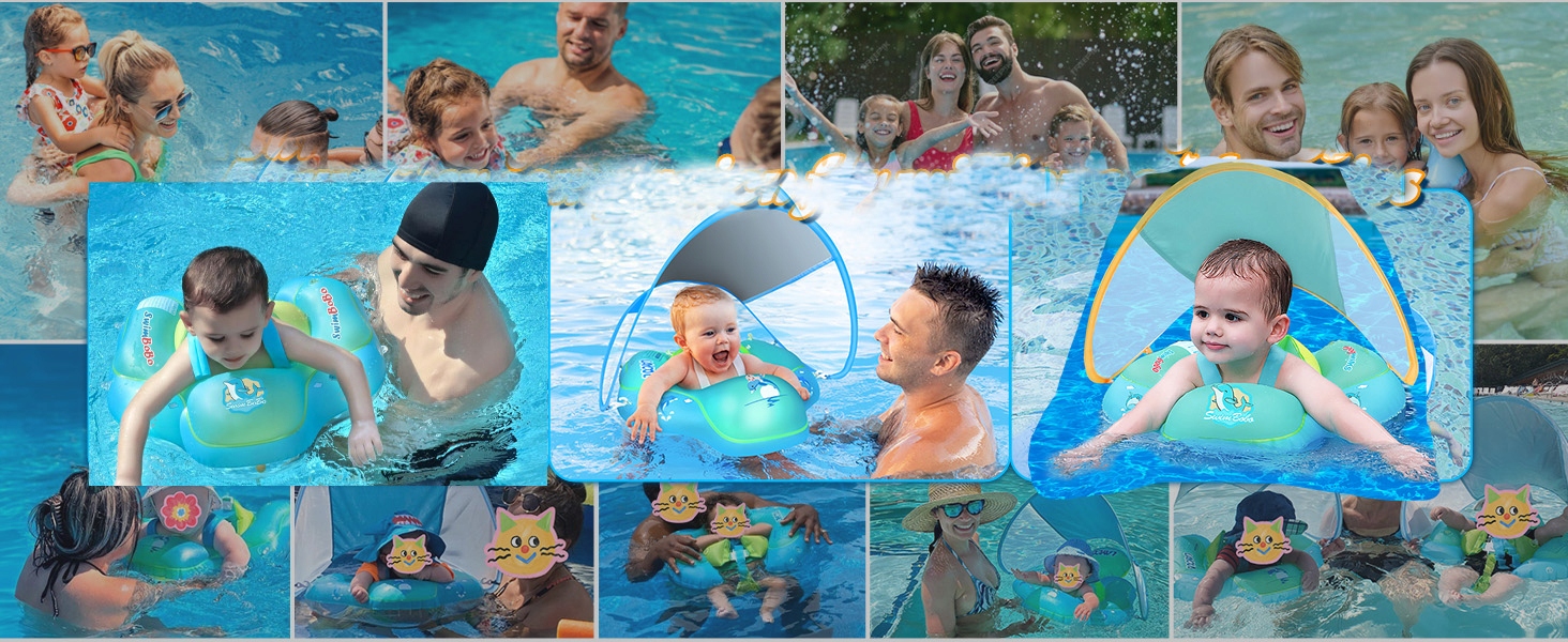 KOŁO DO PŁYWANIA DLA NIEMOWLĄT DZIECI Z DASZKIEM Stan opakowania oryginalne