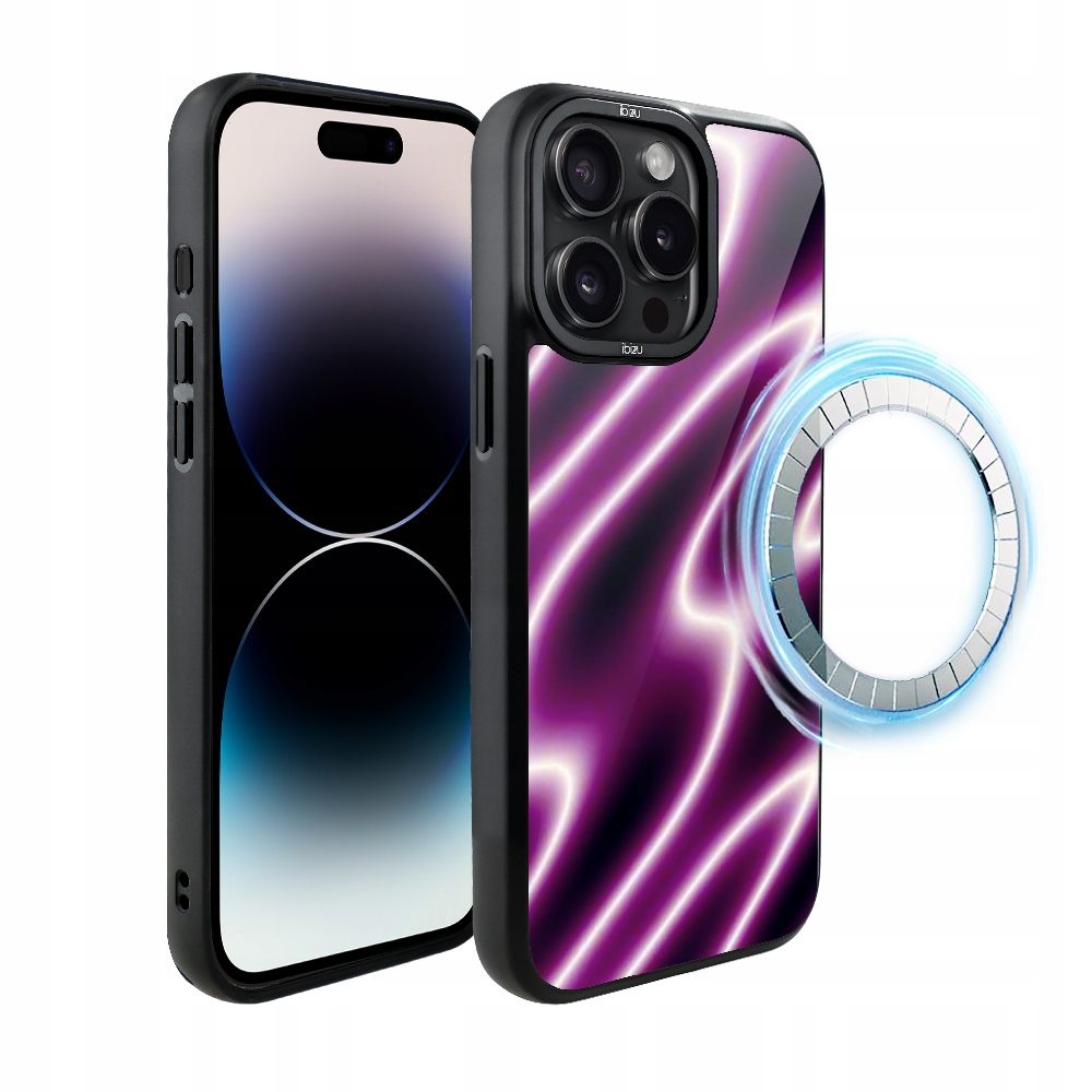 Pouzdro pro iPhone 14 Pro Ibizu DropGuard Matt s MagSafe, neonová vlna
