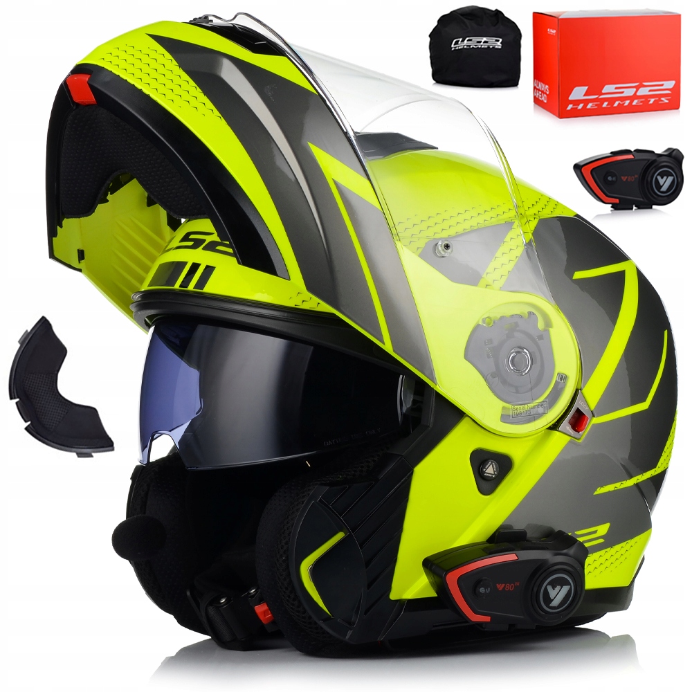 Motocyklová Prilba LS2 FF908 Strobe II Code Čeľusťová Clona Interkom