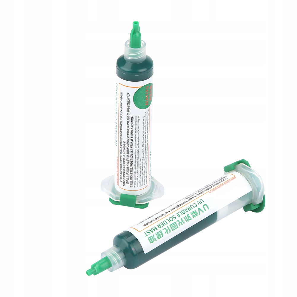 2x SOLDERMASKA DO PŁYTEK DRUKOWANYCH UV ZIELONA 10ml
