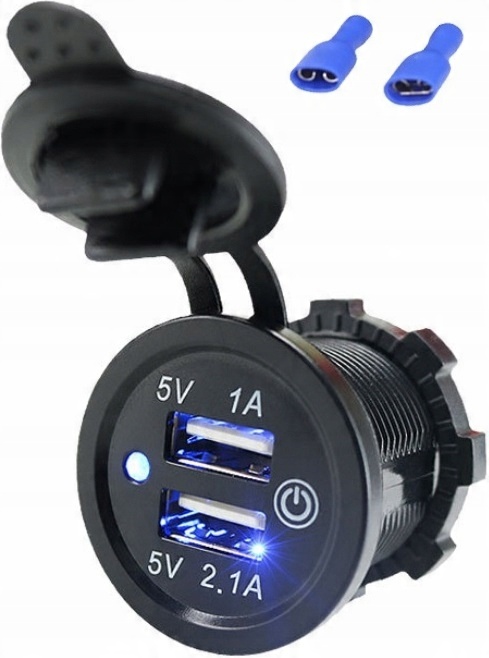 

Gniazdo Samochodowe Ładowarka 2x Usb 4,2A 12V 24V