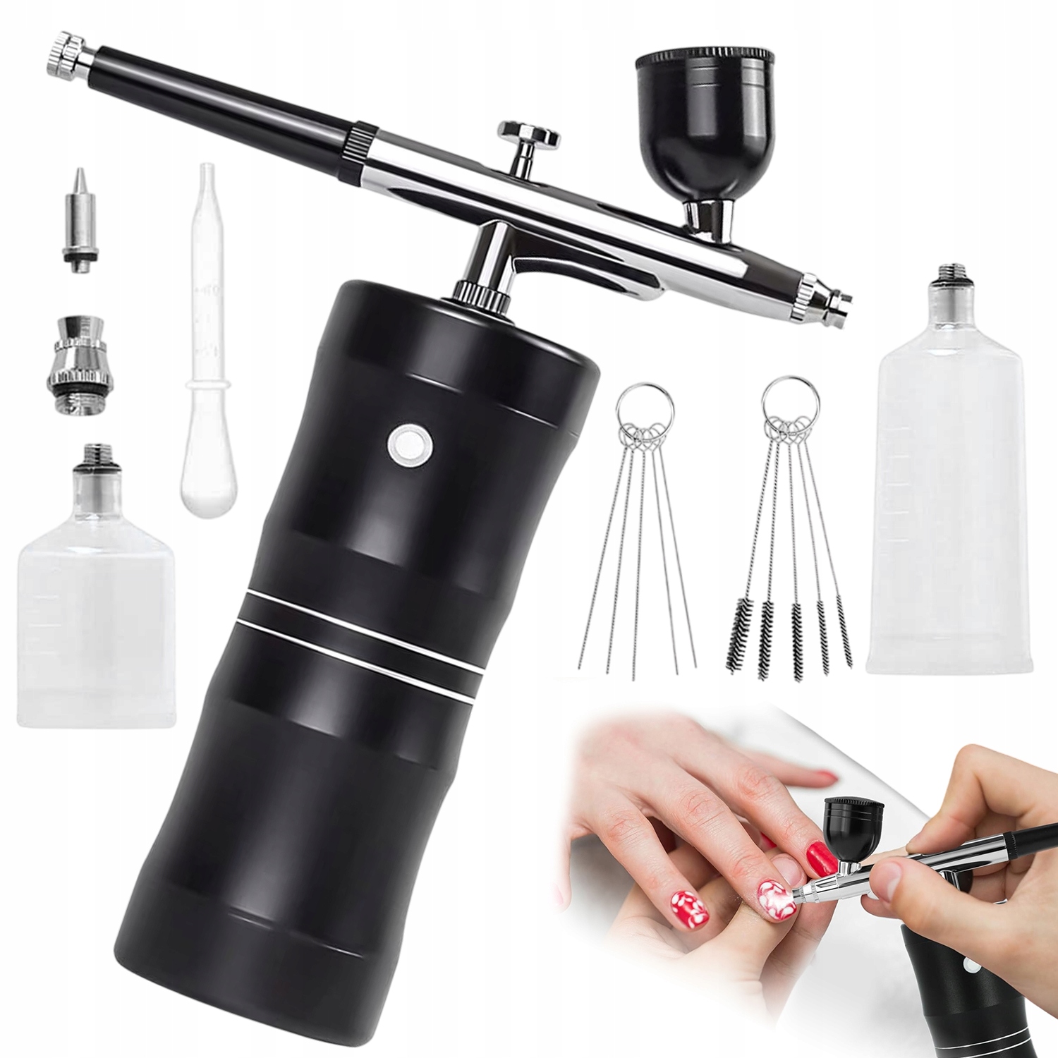 Aerograf 34PSI s tryskou 0.4 mm Malování Tetování Dekorace