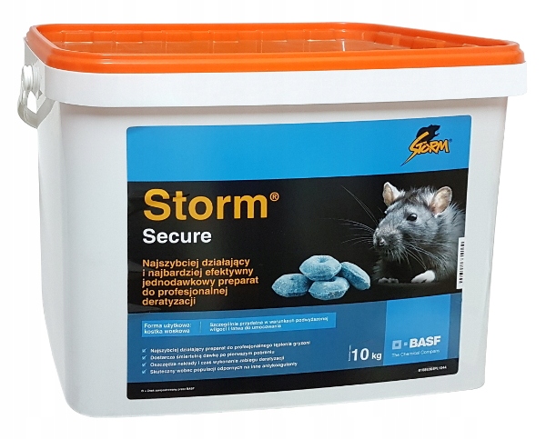 

Silna trucizna na Myszy szczury Storm secure 10 kg