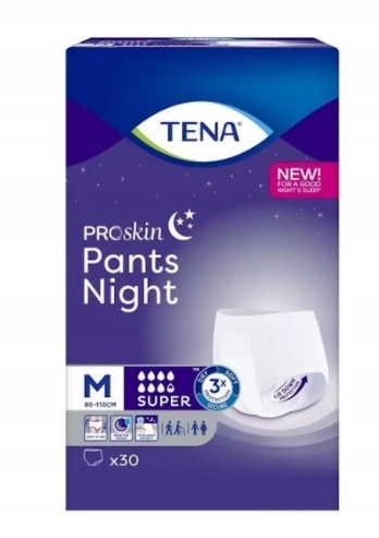 Majtki chłonne Tena Pants, Super Night M, 30 sztuk 14298151275 - Allegro.pl