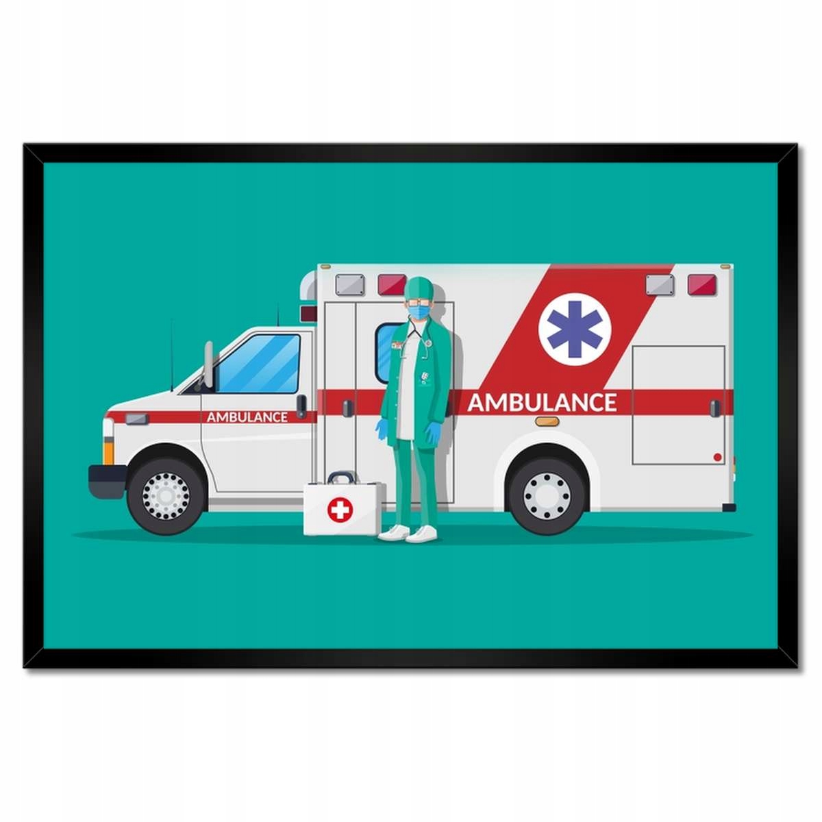 Plakáty v rámu 60x40 Ambulance Medik