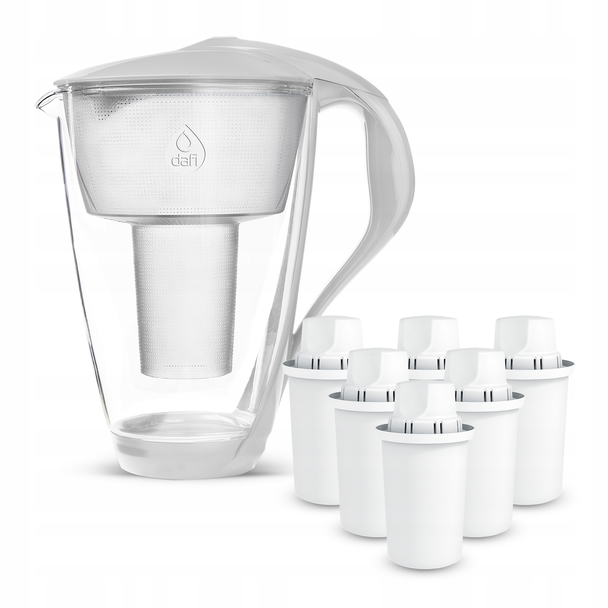 Skleněná filtrační konvice 6 filtrů Classic