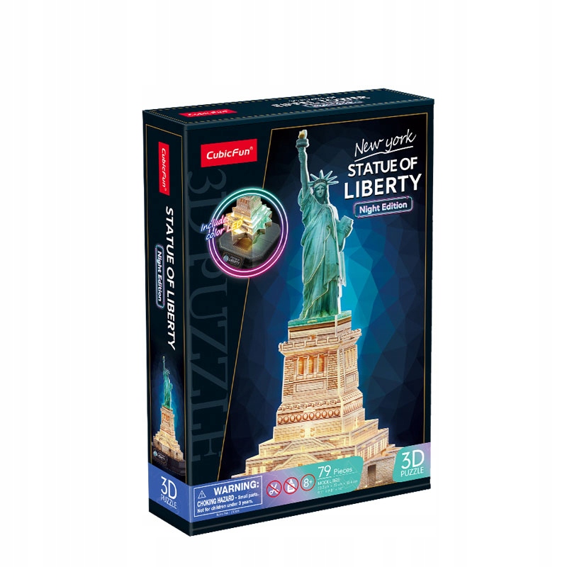 PUZZLE 3D LED STATUA WOLNOŚCI WERSJA NOCNA 5362