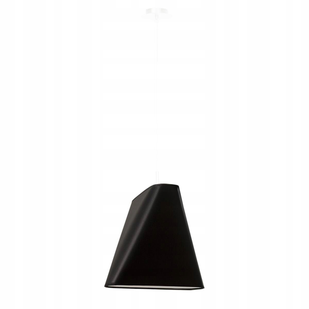 Sollux Závesná lampa čierna dizajnová tkanina moderná nad ostrovným stolom