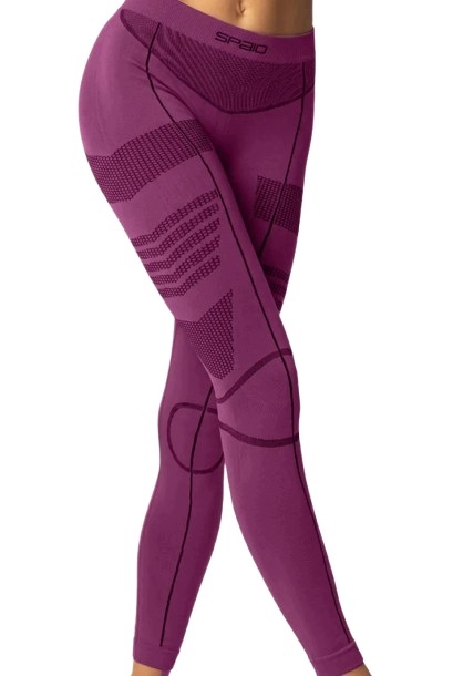 Spaio Legginsy termoaktywne damskie Thermo-evo black fuxia rozmiar L