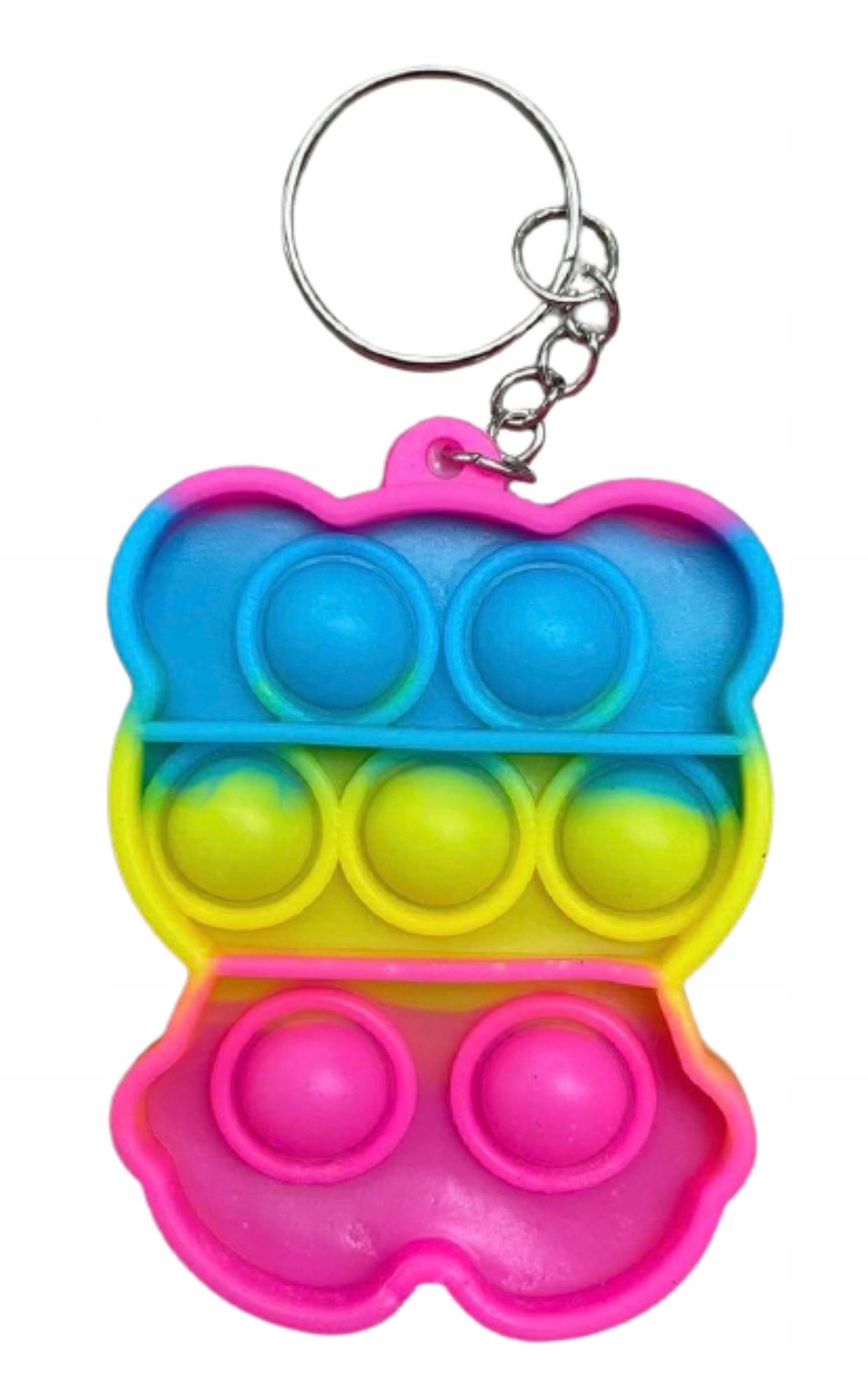 

brelok brylok pop it popit antystresowy miś gra