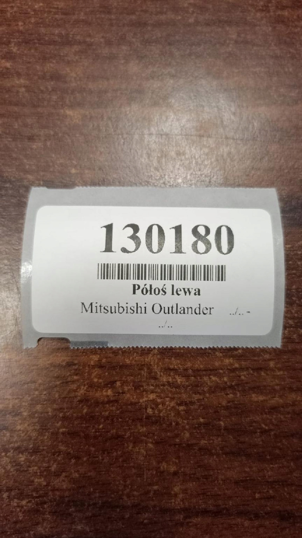 MITSUBISHI OUTLANDER and 2.4 semi-axis left rear part