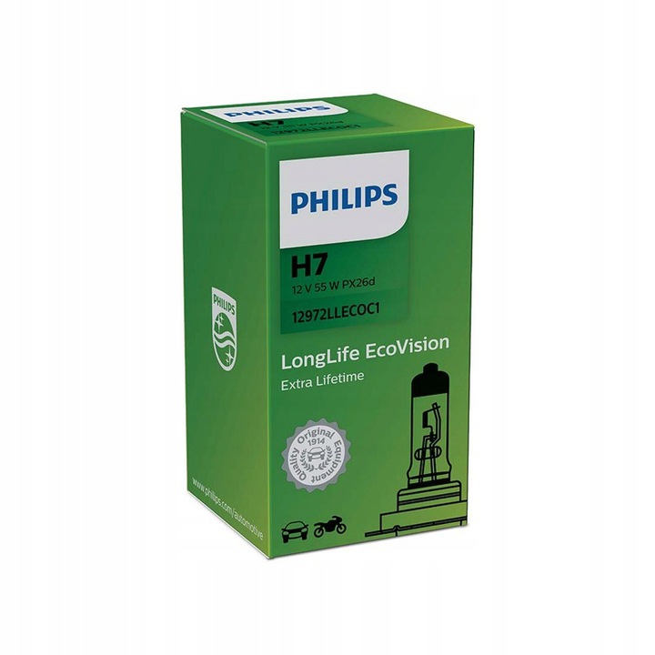 

Philips Żarówka H7 LongLife EcoVision 4xŻywotność