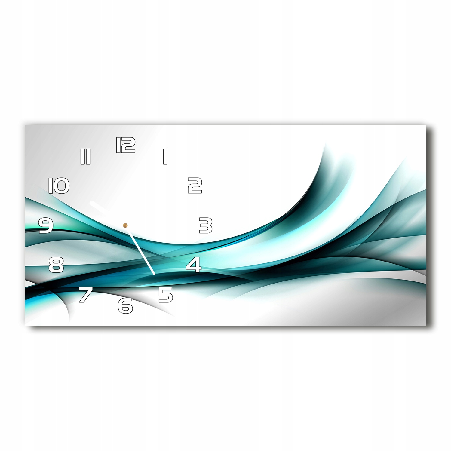 

Ładny szklany zegar ścienny Abstrakcja fale 60x30