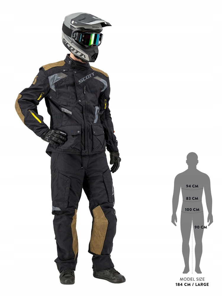 Kurtka motocyklowa Scott Dualraid Dryo czarna 2XL Rodzaj Męskie