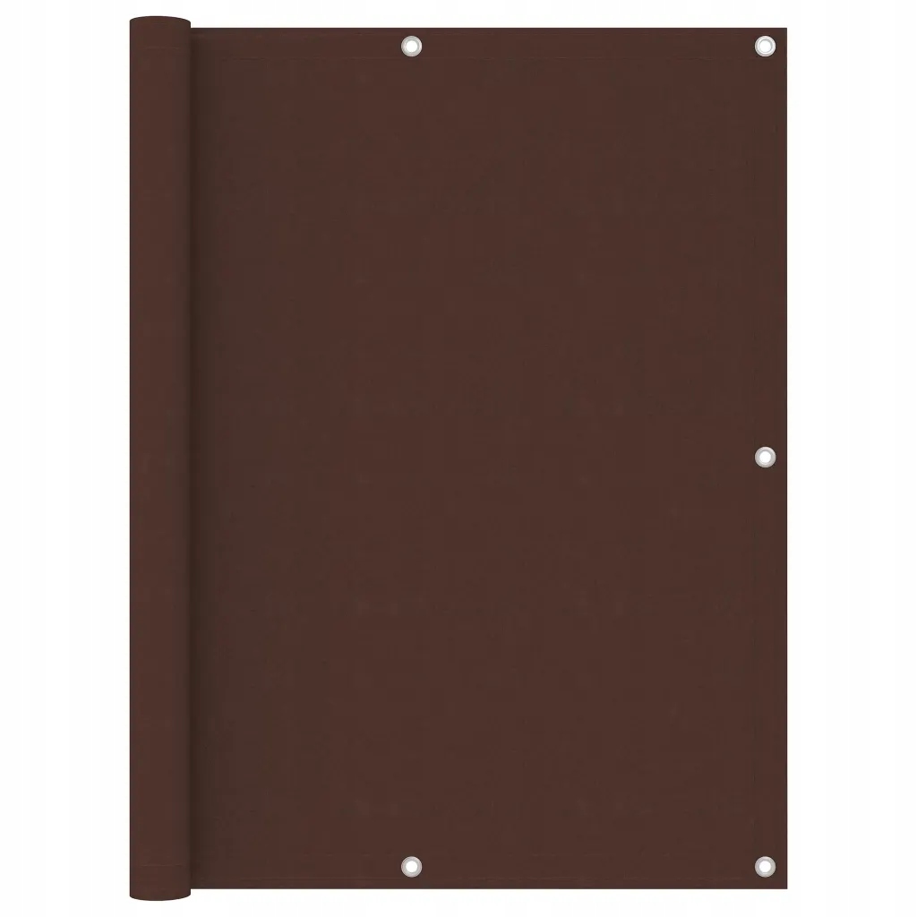 Voděodolná boční markýza Oxford Pu 120 x 500 cm Hnědá
