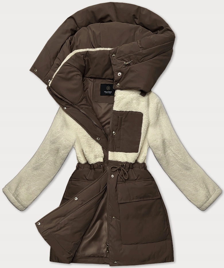 Přechodová Bunda WD2351 Čokoláda-ecru S (36)