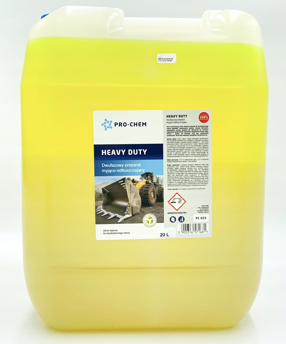 Dwufazowy preparat myjaco odtluszczajacy 20L