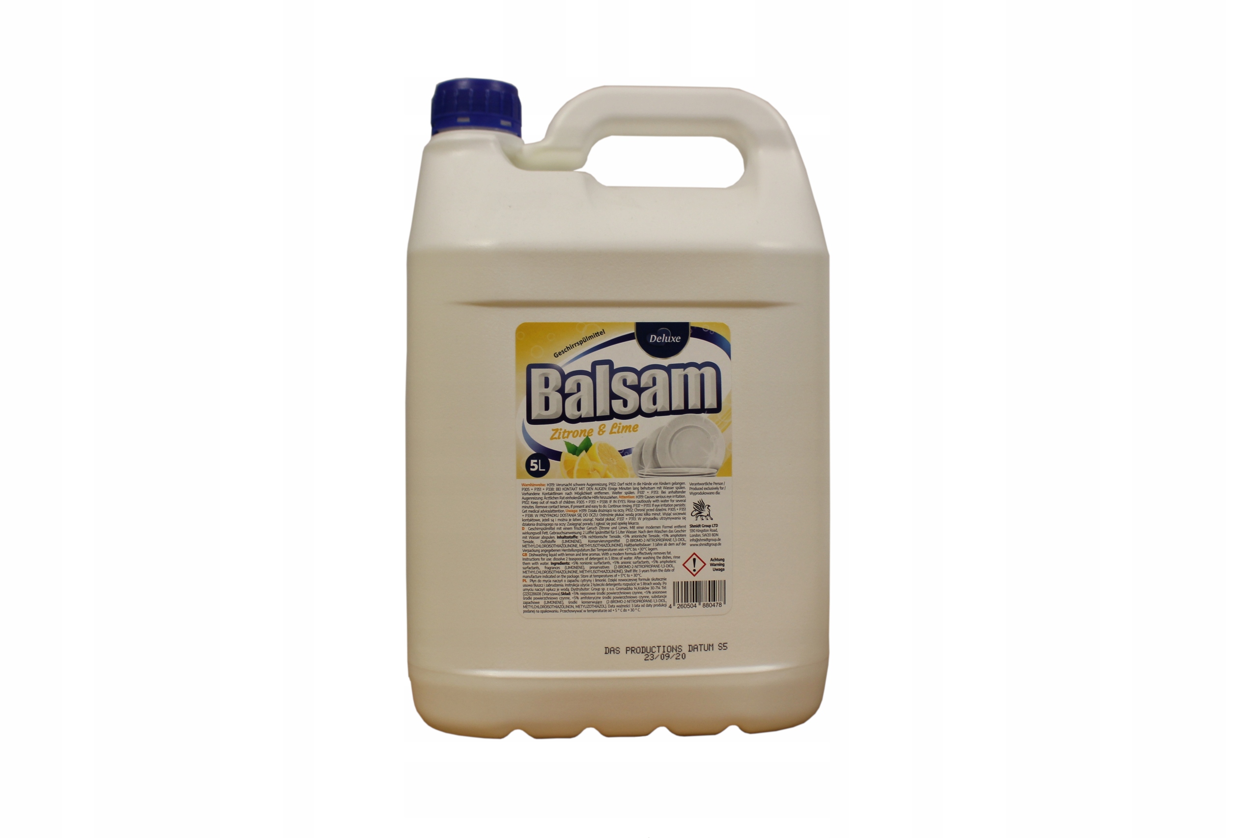 

Deluxe balsam do mycia naczyń 5L cytryna-limonka