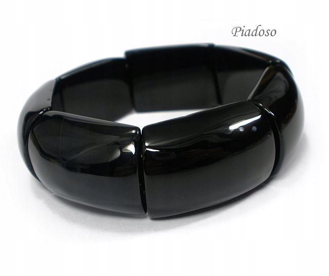 Onyks Czarny Bransoleta Natura