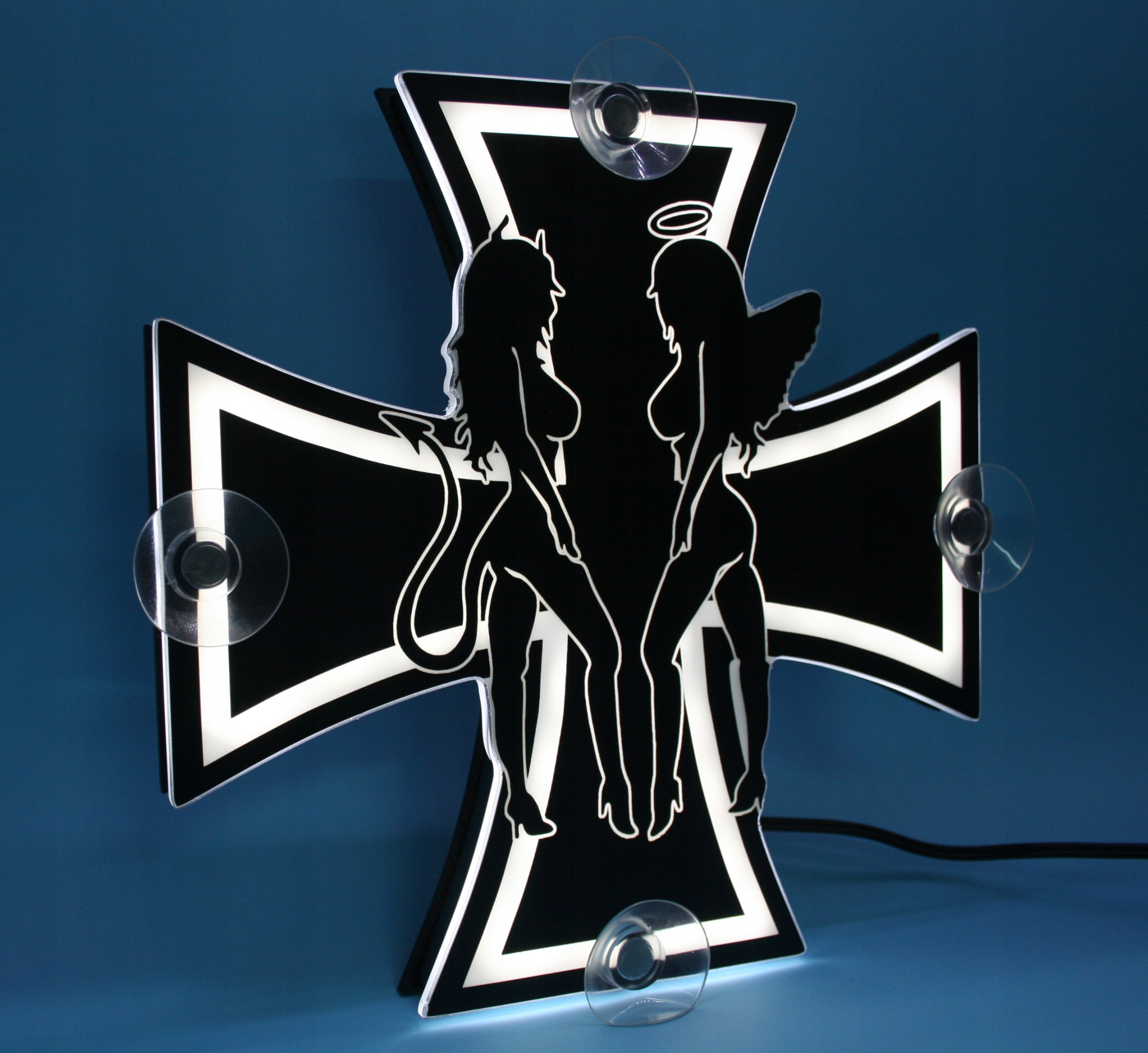 Табличка с подсветкой крест 418_ЛАСС логотип TIR