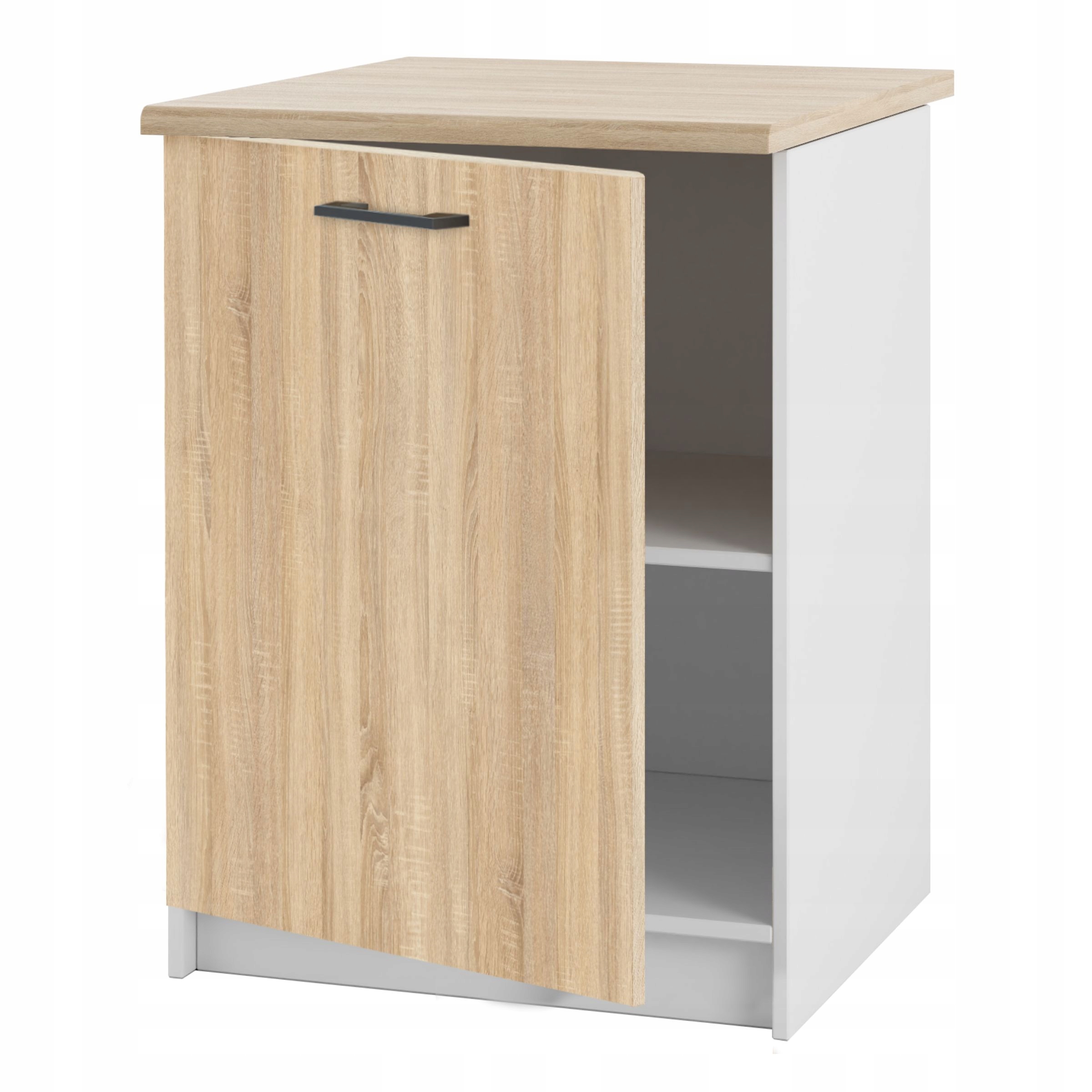 Stojaca kuchynská skrinka Dolný dub Sonoma a pracovná doska pre zostavy dosiek 60 cm