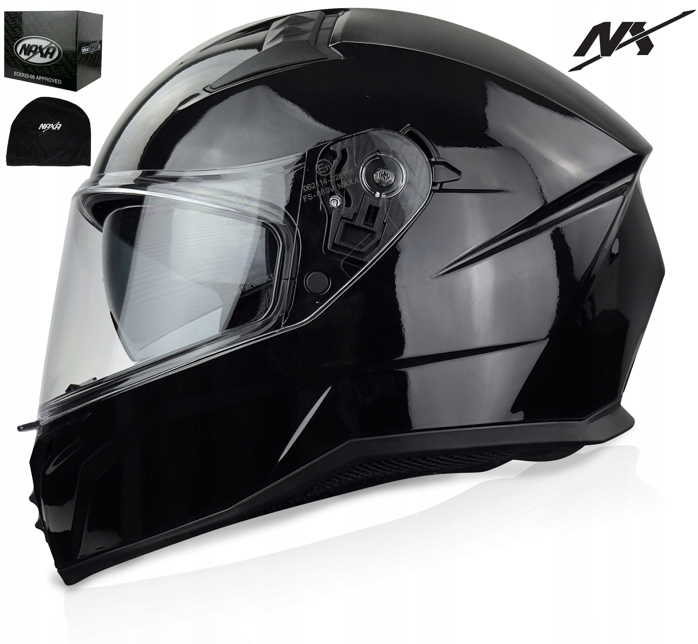 Motocyklová Přilba Integrální|naxa F35 vel. L Blenda Místo Pod Interkomem