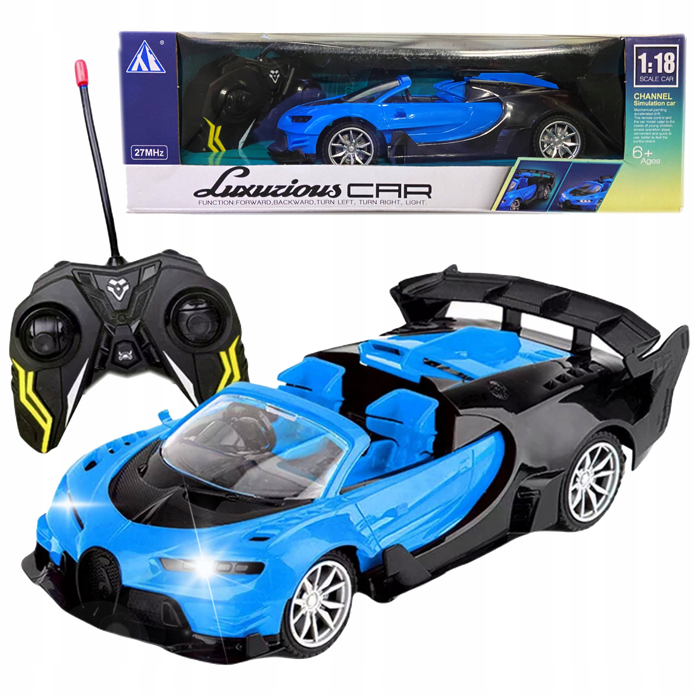 

Samochód Zdalnie Sterowany Sportowy Auto Rc Pilot