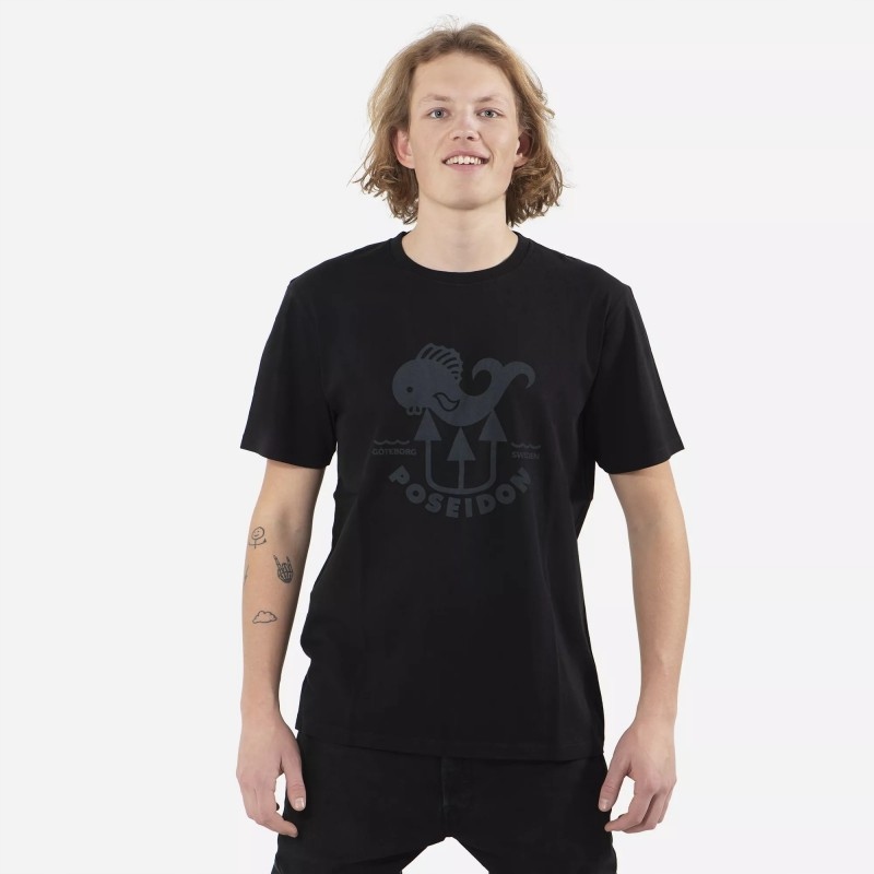 Koszulka T-shirt Poseidon Fish kolor Czarny rozmiar M