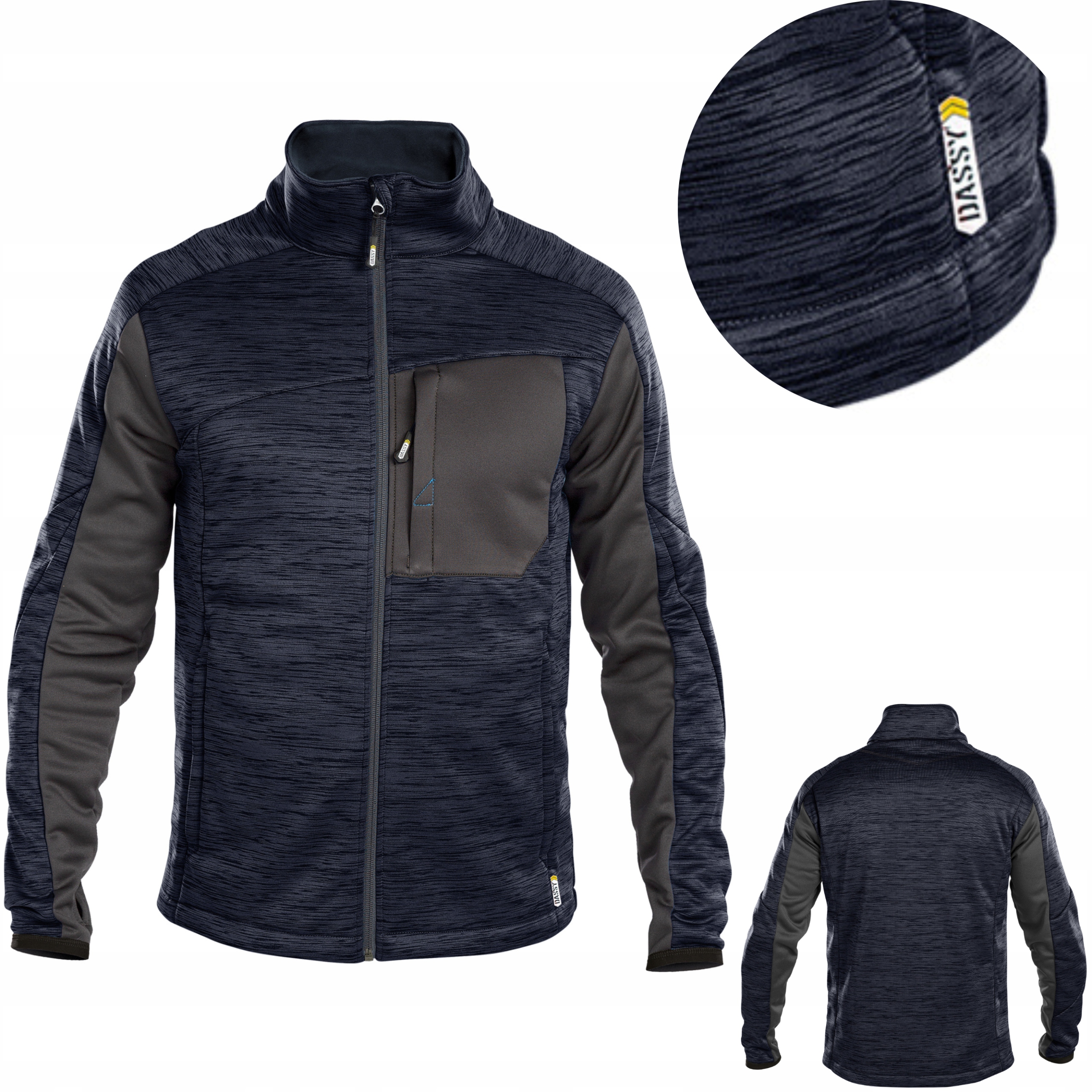 Bluza męska rozpinana Dassy Convex Granatowy XL