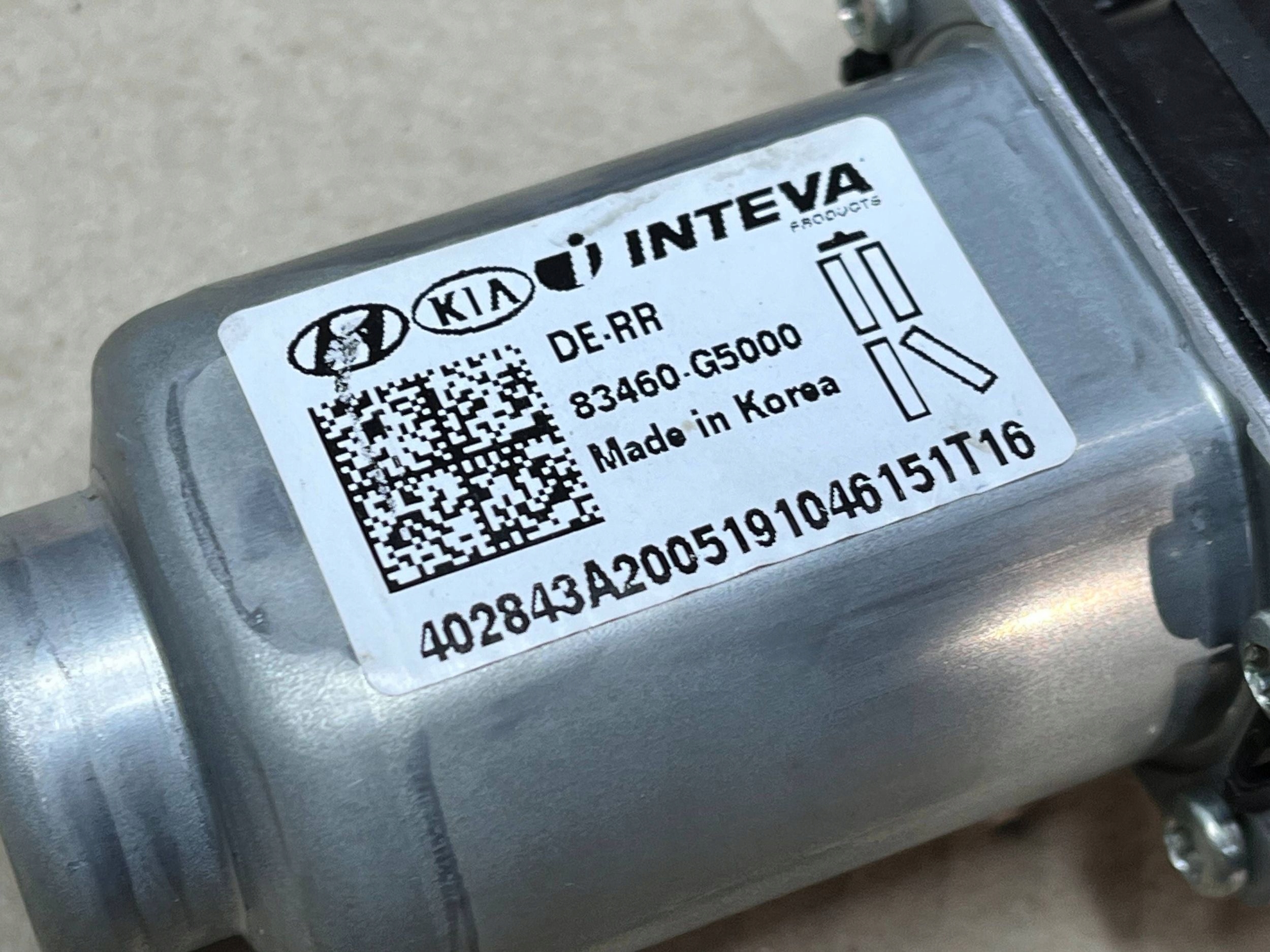 Micro moteur Vitres Arrière KIA Niro 83460-G5000