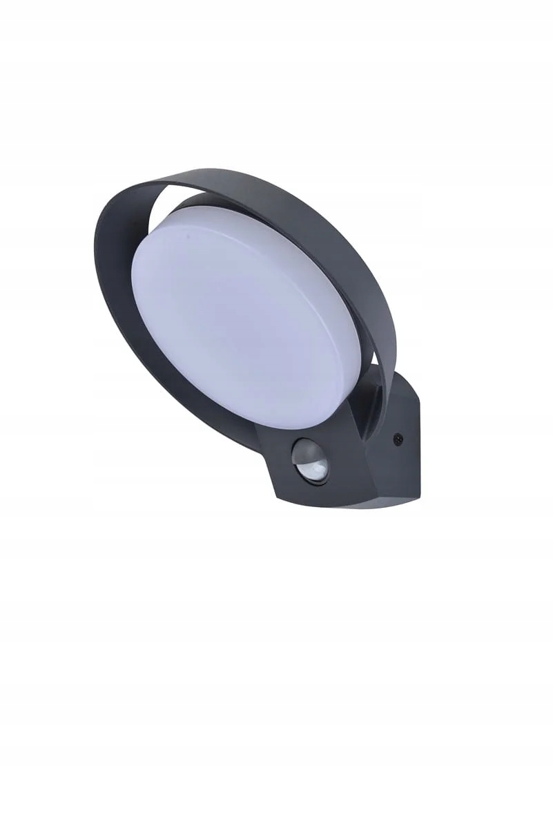 Vonkajšie nástenné svietidlo Lutec Polo Led 16W antracit IP54 snímač pohybu