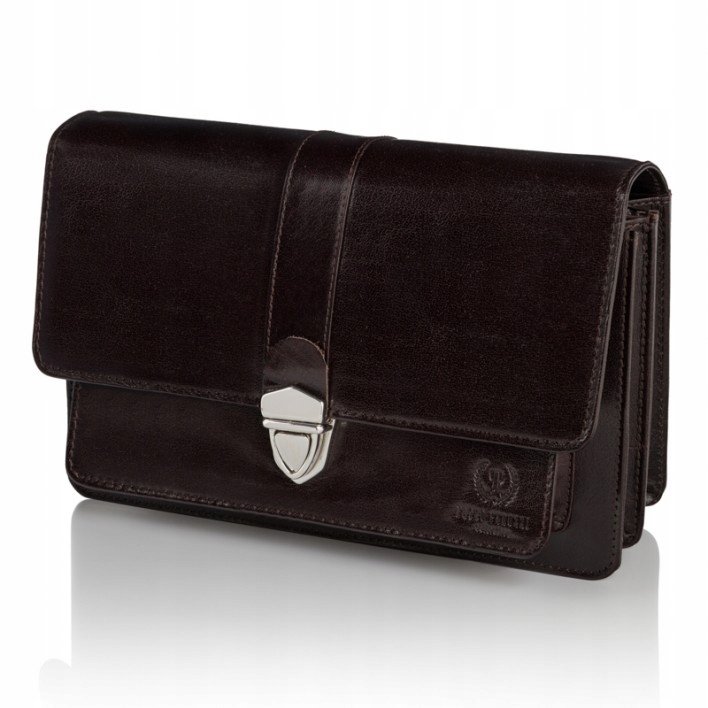 Elegantní Kožená Pánská Taštička Do Ruky T-21-BR