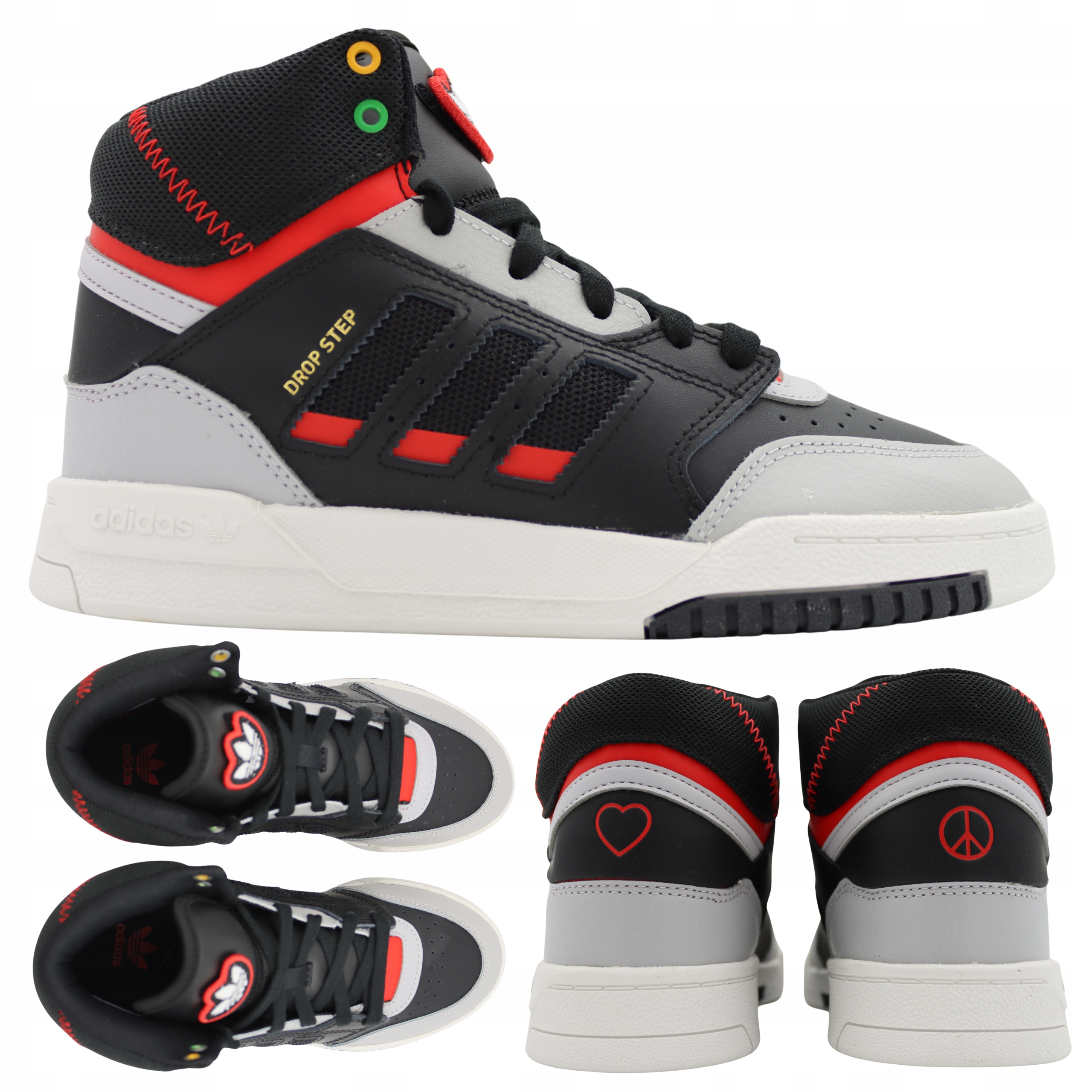 Boty Pro Mládež Tenisky Vysoké Pohodlné Adidas Drop Step Vel. 37 1/3