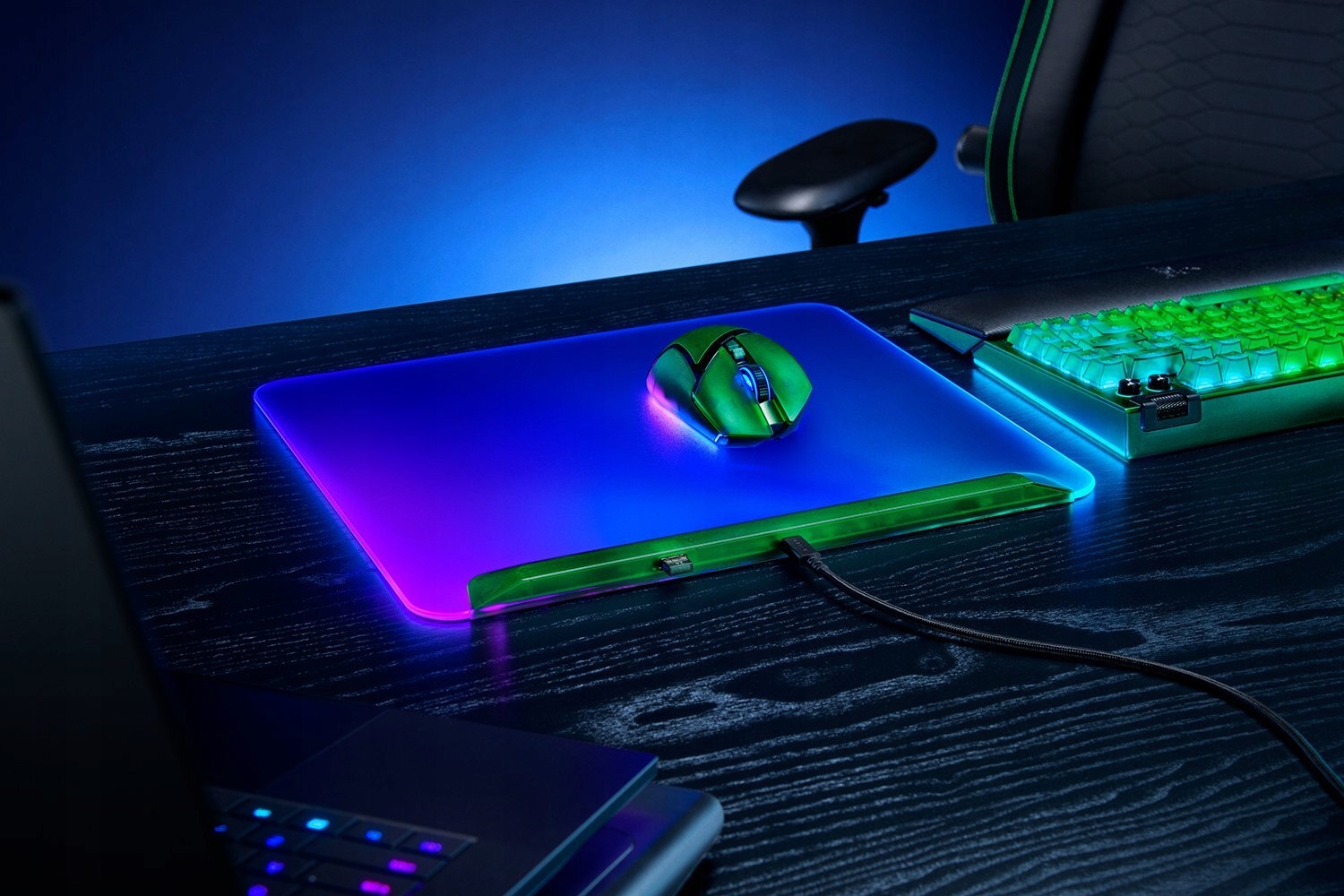 Razer Podk?adka pod Mysz Firefly V2 Pro Phantom Green, RGB — 8