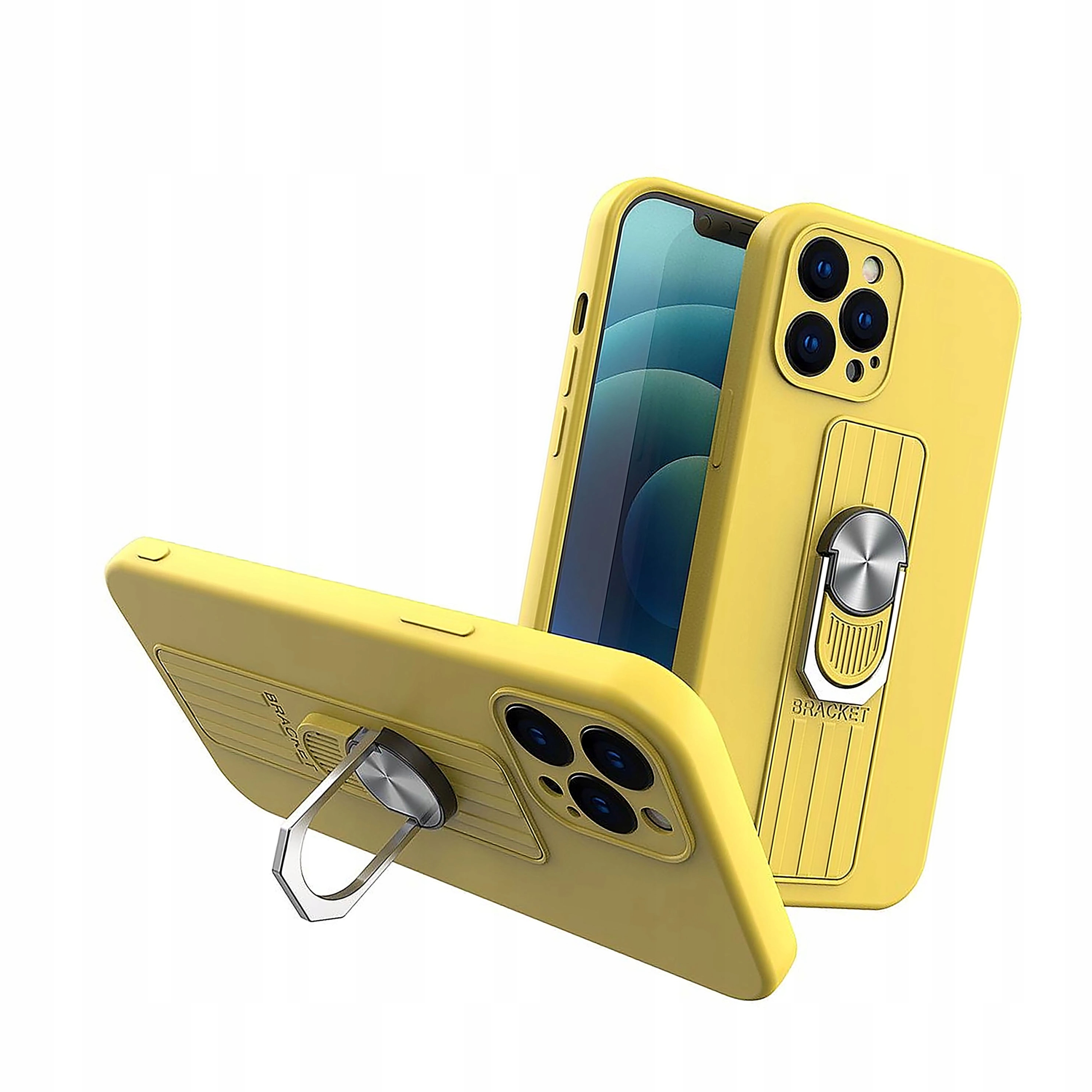 Ring Case silikonowe etui z uchwytem na palec i podstawką do iPhone 13 mini