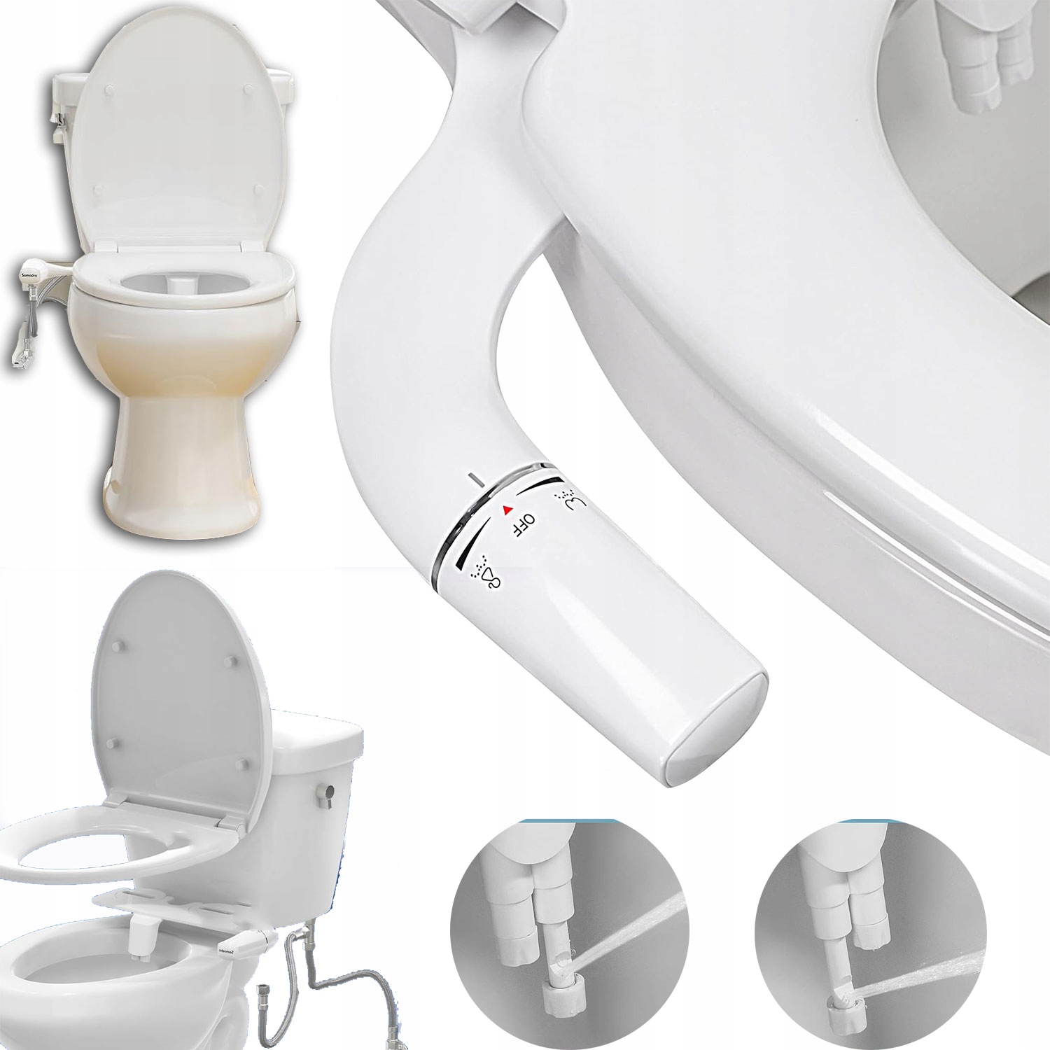 Bidet Na Wc Nástavec Na Mytí Bidetu Tryska Čištění Zepředu I Zezadu