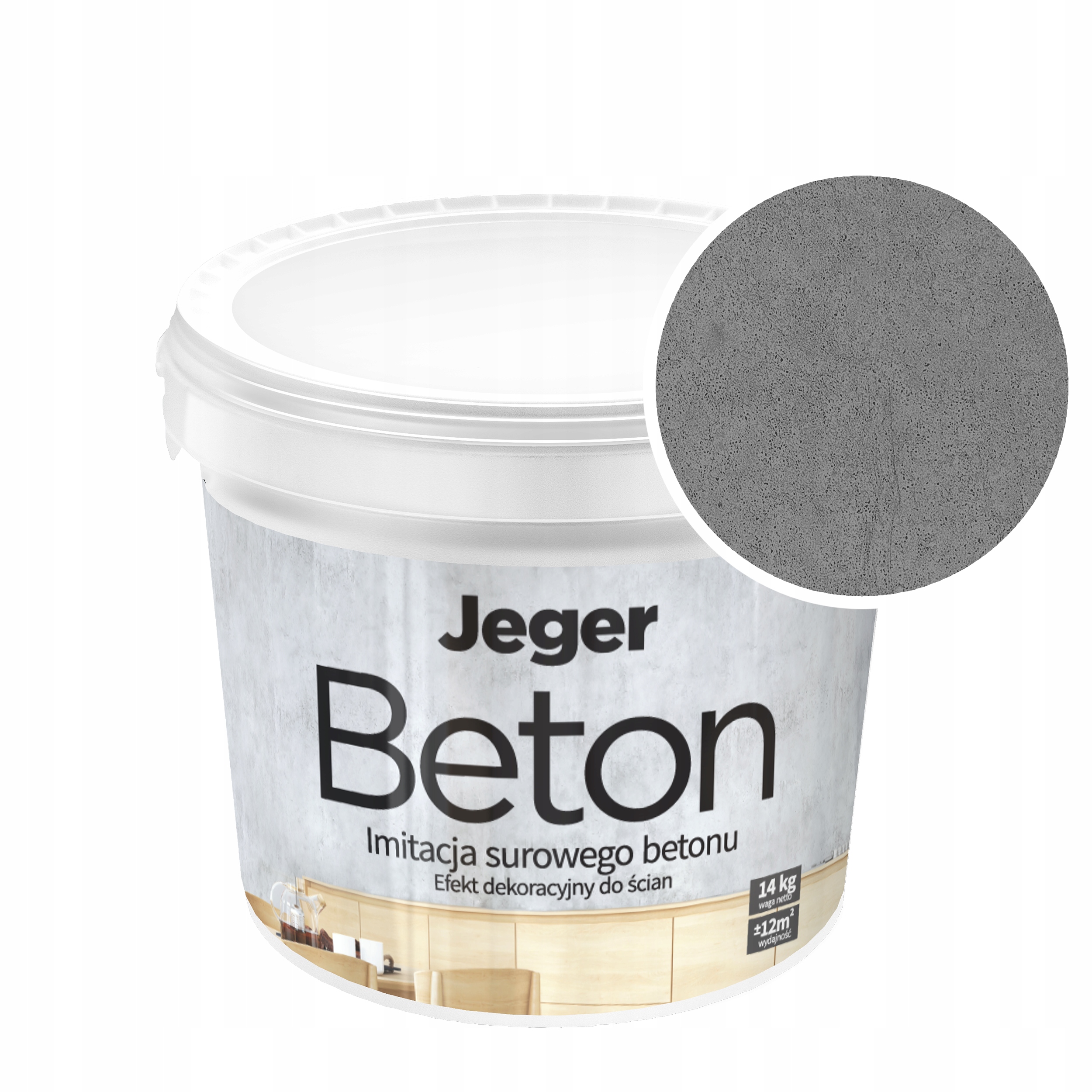 Architektonický dekorativní nástěnný beton napodobuje surový beton 14 kg Roma