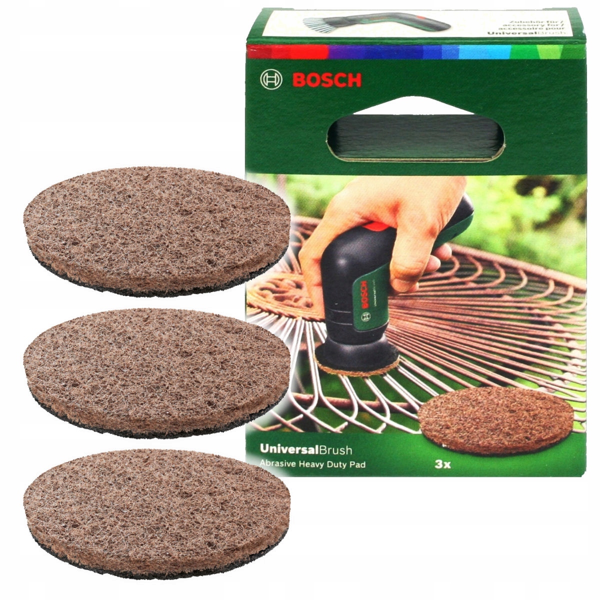 

Zestaw 3 padów Heavy Duty do Universalbrush Bosch