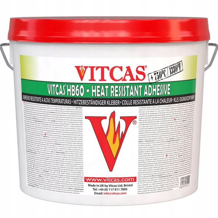 

Ognioodporny klej Vitcas HB60 750°C 10kg