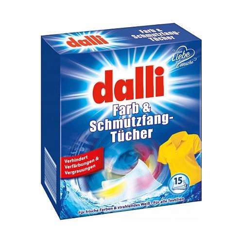 

Dalli Chusteczki do prania wyłapujące kolor, 15szt