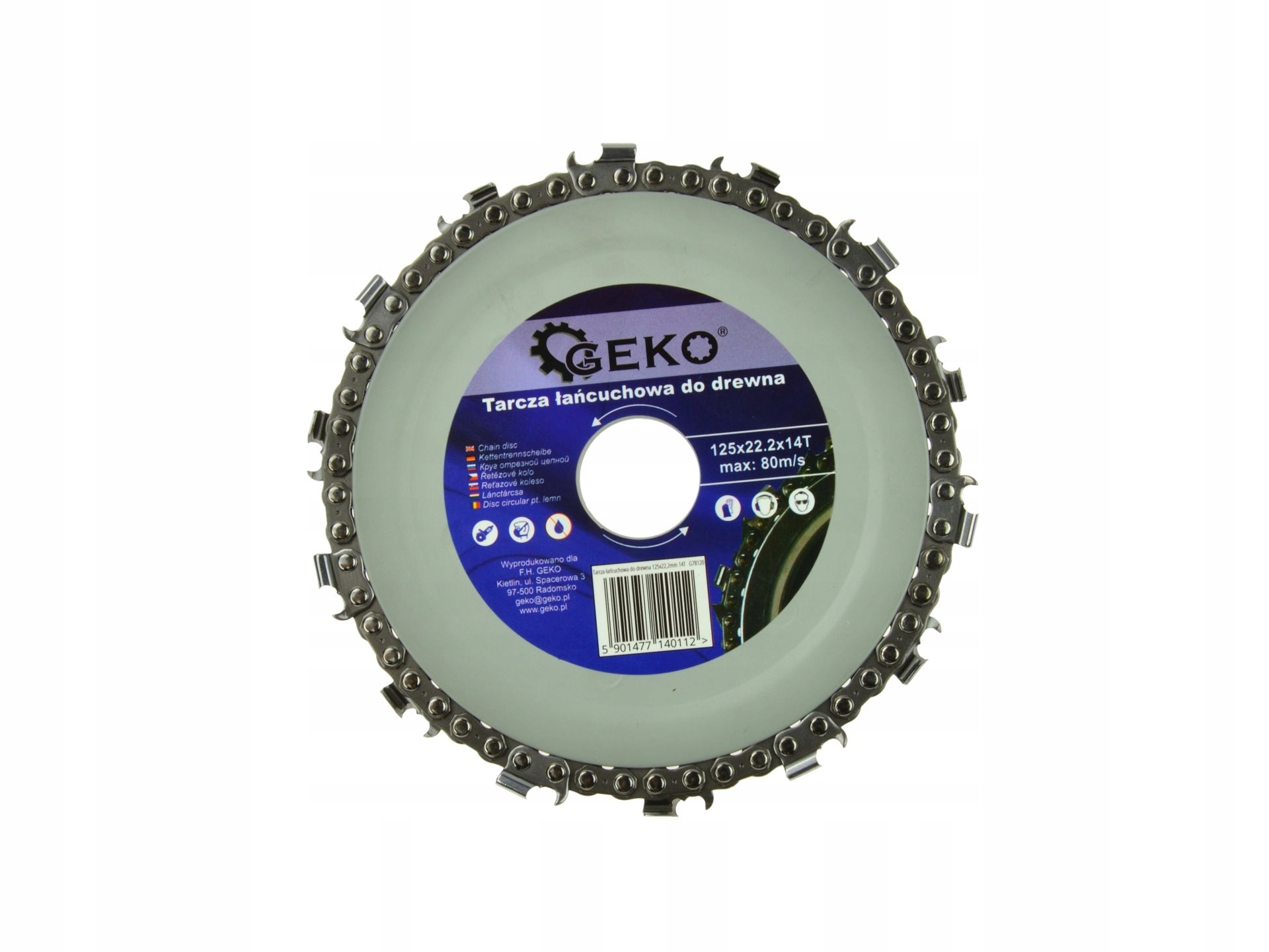 

Geko piła tarcza łańcuchowa do drewna 125 mm 22.2