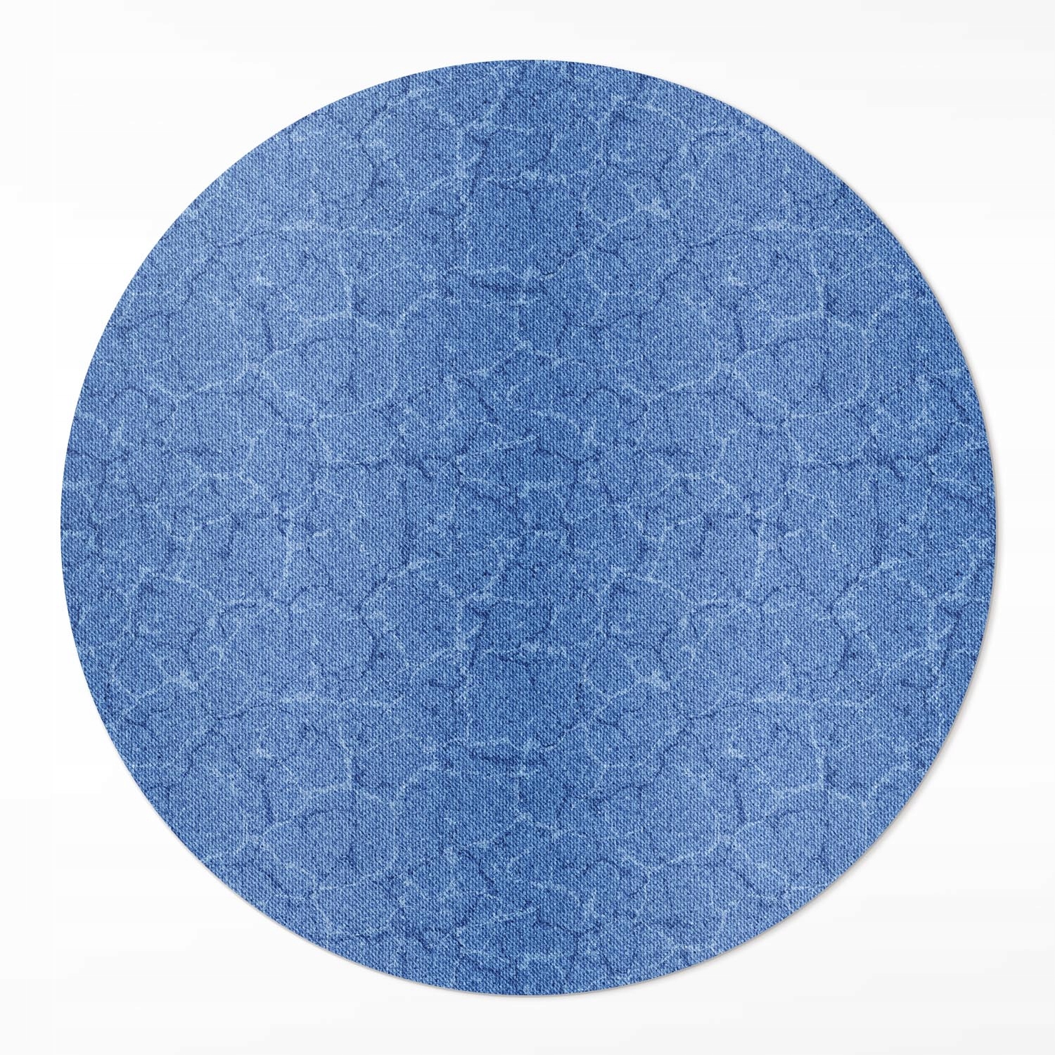 Moderný okrúhly vinylový koberec Abstraktná voda s popraskaným pozadím ⌀ 150 cm