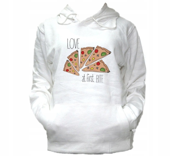

XL Bluza Kaptur Damska Pizza Love At First Bite
