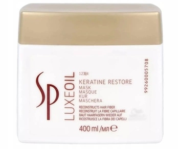 Maska na vlasy Sp Luxe Oil Keratin Restore 400 ml – regenerační
