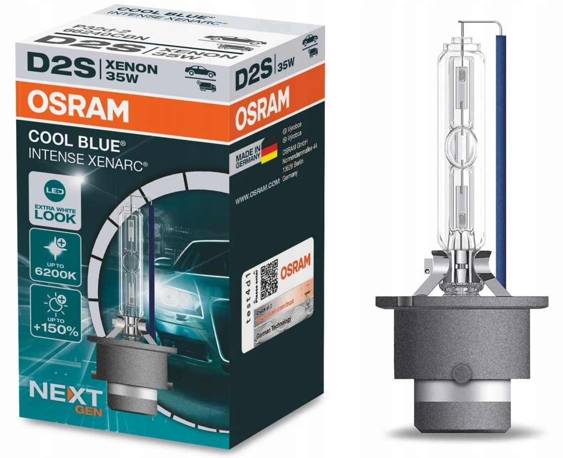 

D2S Osram Cool Blue Intense Żarówki Xenon 6000K