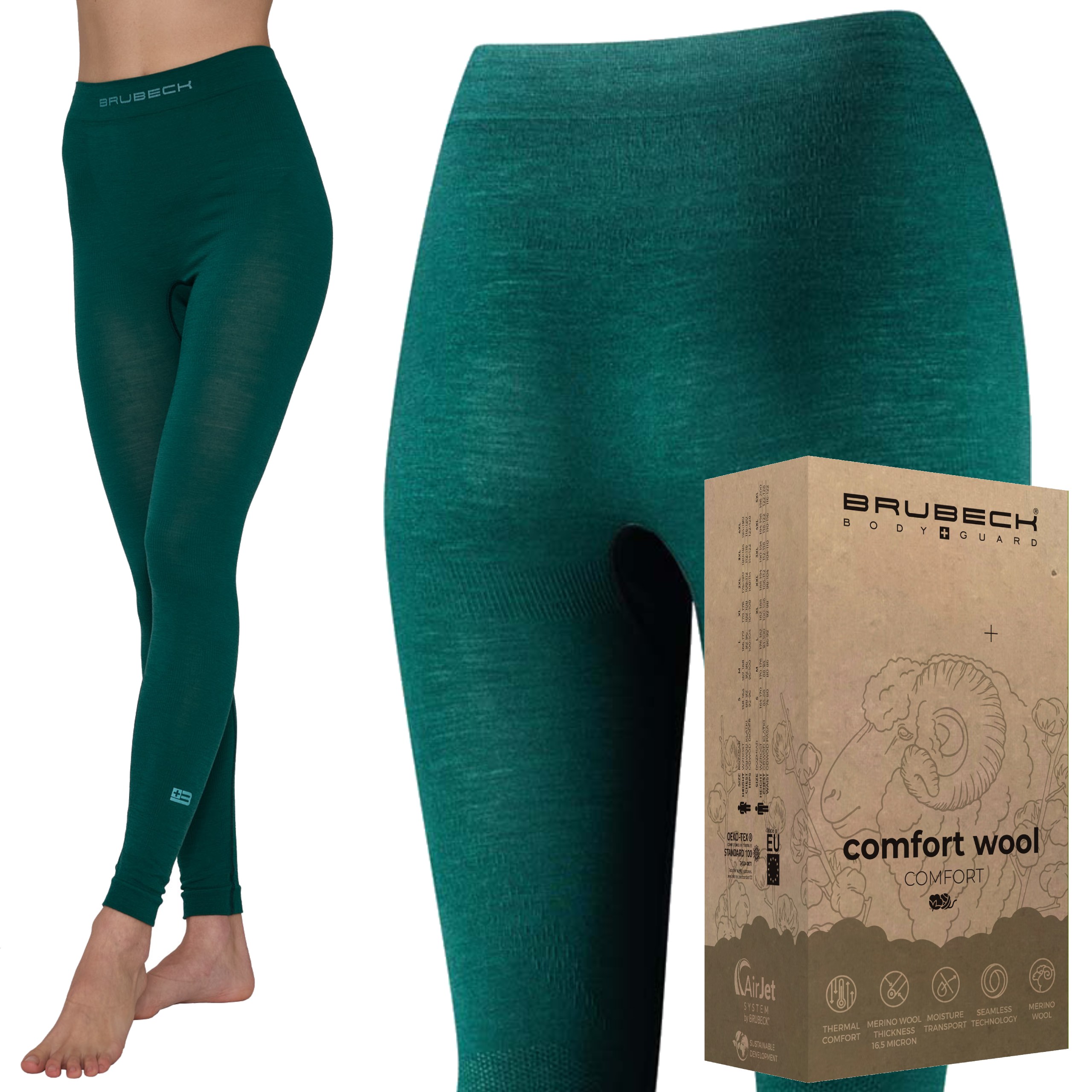 Getry Termo Damskie Merino Brubeck 70% Wool Turysty Góry Wełniane Naturalne