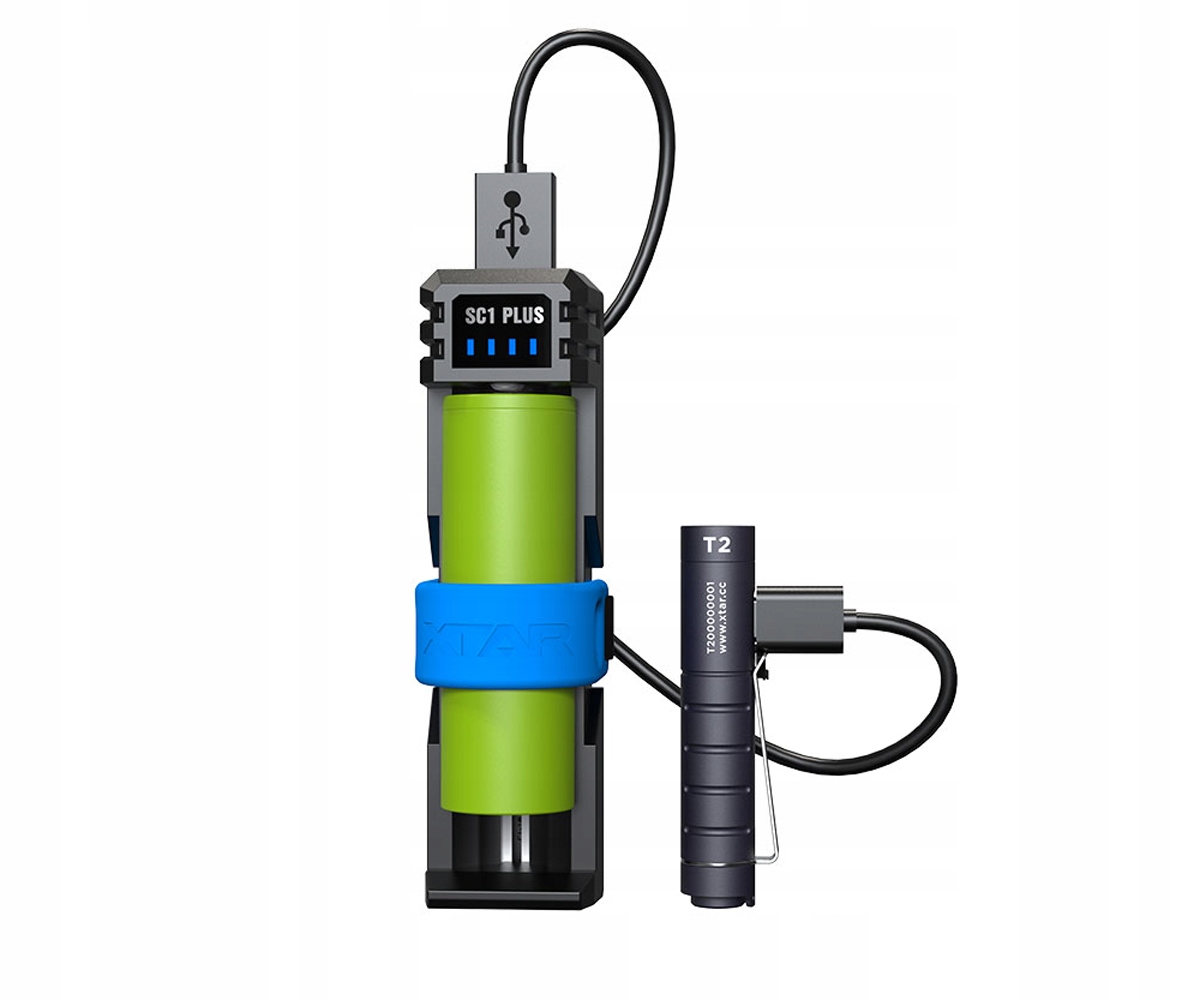 

Ładowarka Xtar SC1 Plus 18650 26650 PowerBank 3A