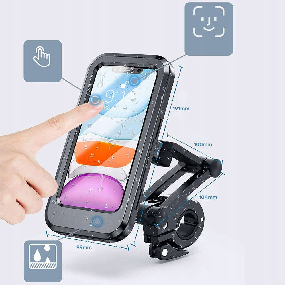 UCHWYT ROWEROWY NA TELEFON SMARTFON ROWER MOTOCYKL Waga produktu z opakowaniem jednostkowym 0.25 kg