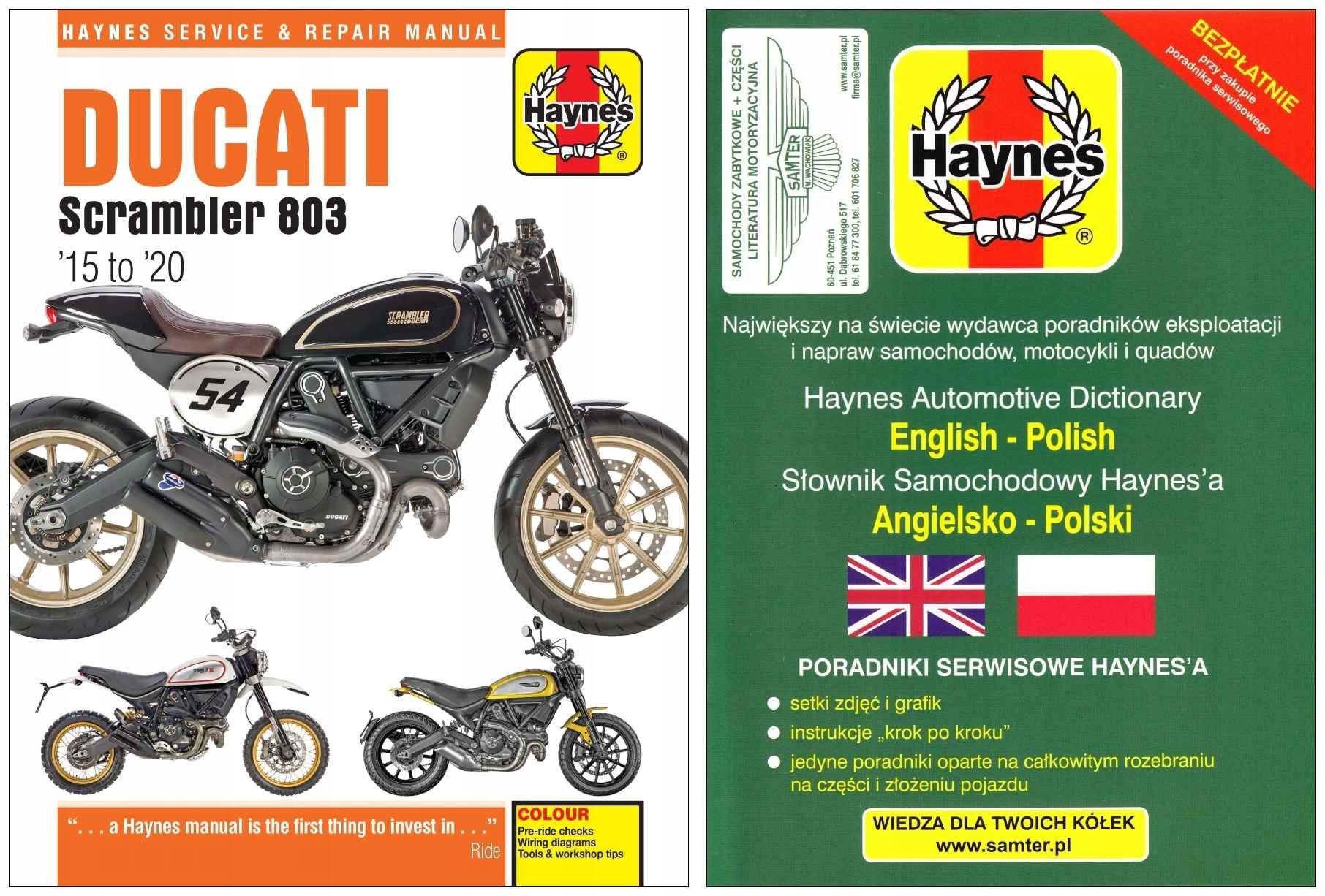 Ducati Cafe Racer Desert Sled 803 instrukcja napr