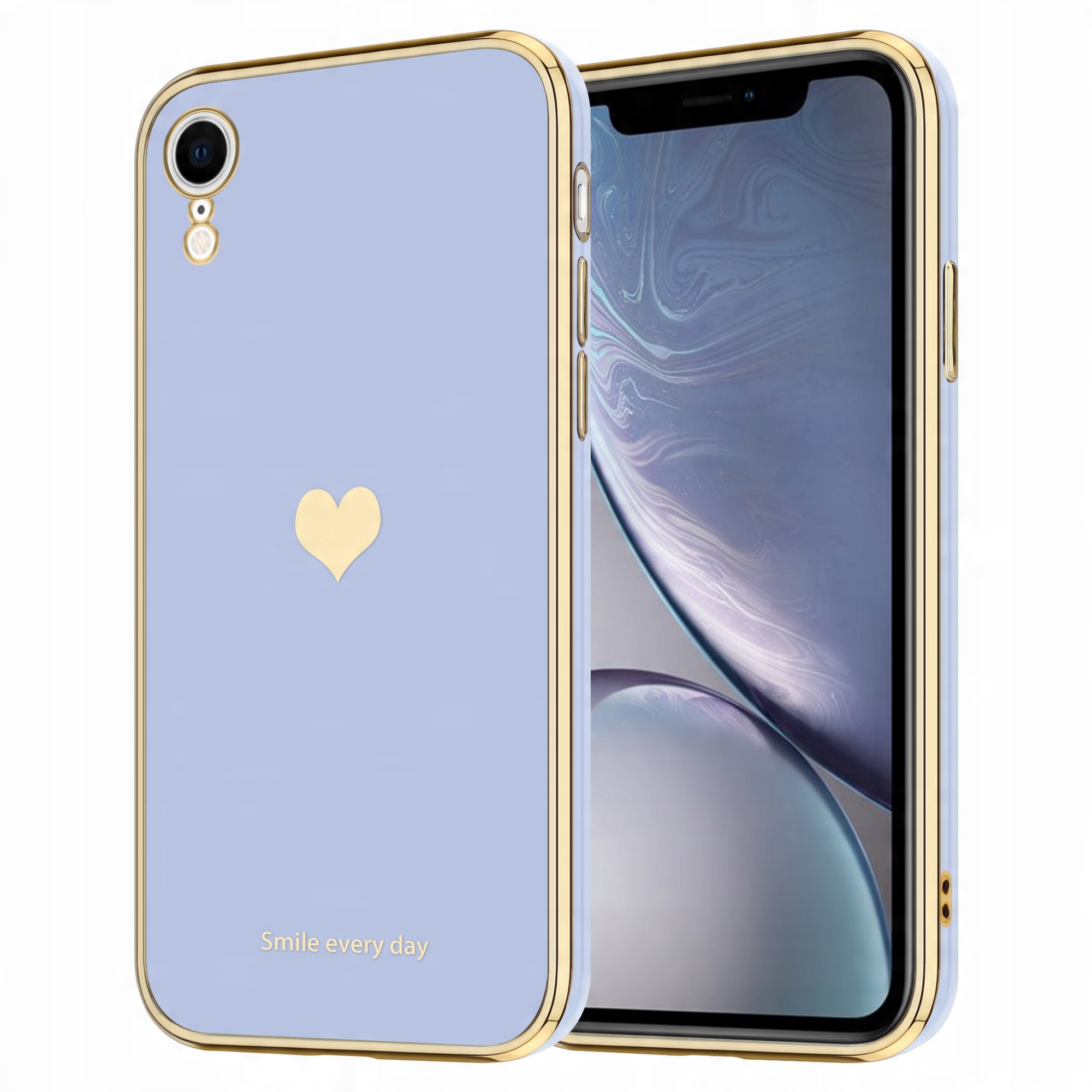

Kobiece Etui Heart Do Iphone Xr Lawendowy